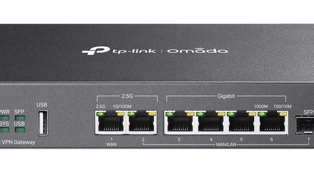 TP-LINK multi-gigabit VPN router ER707-M2, 6x Ethernet port & 1x SFP port, έως 2.5Gbps, Ver. 1.20