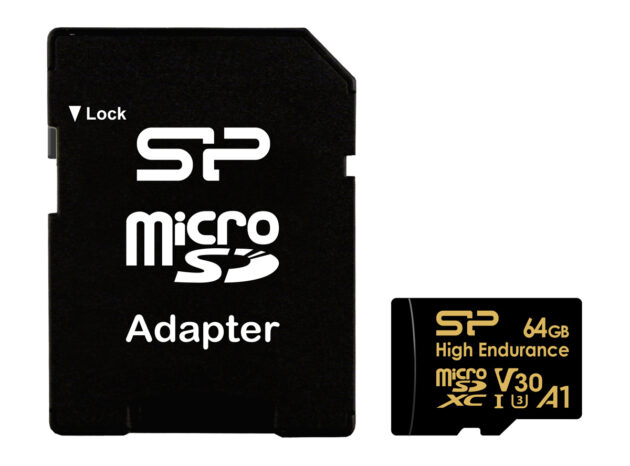 SILICON POWER κάρτα μνήμης microSDHC High Endurance, 64GB, Class 10 UHS-I U3 A1 V30