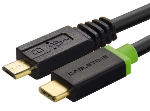 CABLETIME καλώδιο USB-C σε micro USB CT-U32-CMMCBG, 2A, 480Mbps, 1m, μαύρο