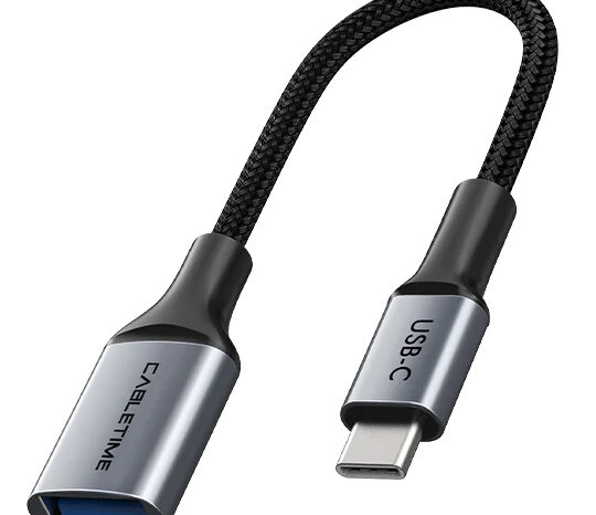 CABLETIME αντάπτορας USB-C σε USB CT-CMAF3.0, 5Gbps, γκρι