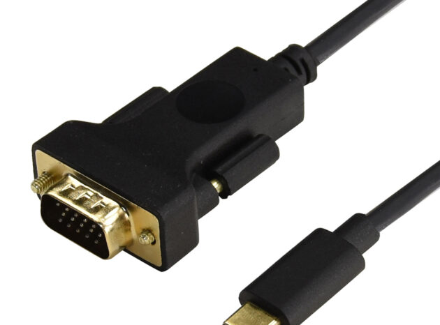 CABLETIME καλώδιο USB-C σε VGA CT-U31-CMVGA, 1080p/60Hz, 1.8m, μαύρο