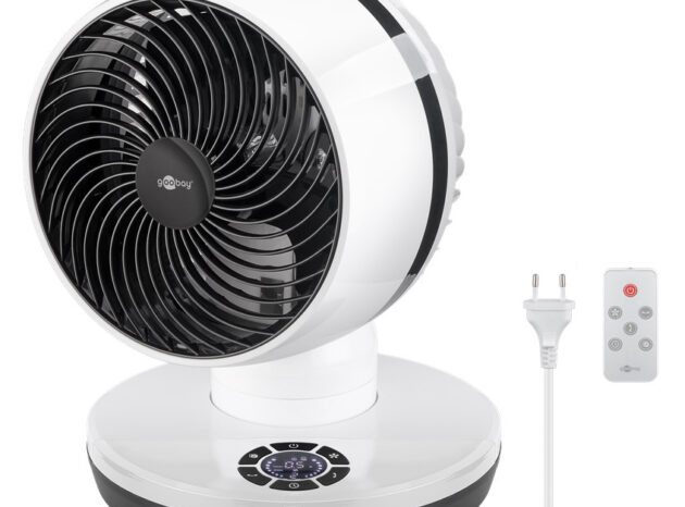GOOBAY ανεμιστήρας δαπέδου 59515 με χειριστήριο, 23cm, 70W, λευκός