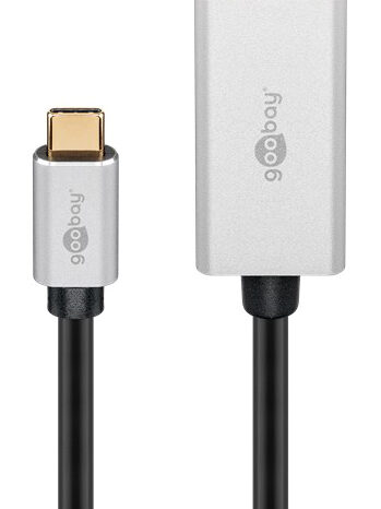 GOOBAY καλώδιο USB-C σε HDMI 60174, HDR, 8K, 4K/120Hz, 2m, μαύρο