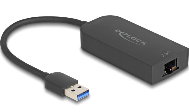 DELOCK αντάπτορας δικτύου 66045, USB, 2.5Gbps Ethernet, μαύρος