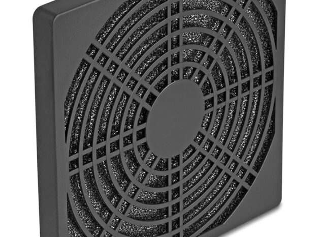 DELOCK σχάρα για 120mm ανεμιστήρα 67313 με φίλτρο σκόνης, πλαστική, μαύρη