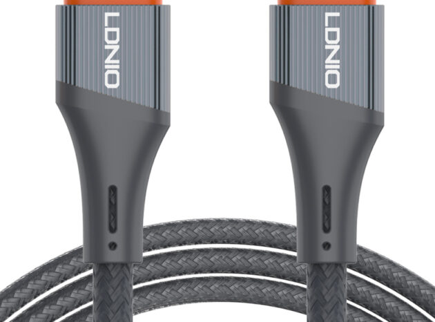 LDNIO καλώδιο USB-C σε USB-C LC631C, 65W PD, 1m, γκρι