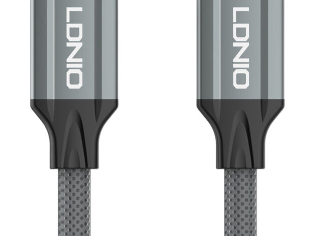 LDNIO καλώδιο USB-C σε USB-C LC441C, 65W PD, 1m, γκρι