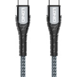 LDNIO καλώδιο USB-C σε USB-C LC101, 65W PD, 1m, γκρι