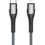 LDNIO καλώδιο Lightning σε USB-C LC111, 30W PD, 1m, γκρι