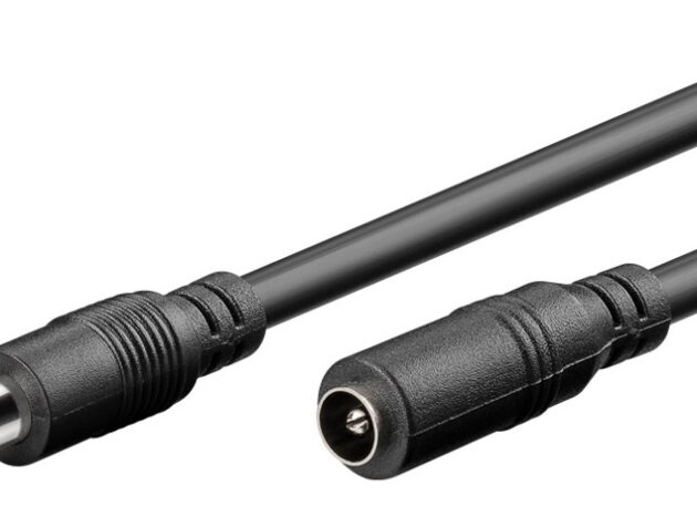 GOOBAY καλώδιο προέκτασης τροφοδοσίας 71399, 5.5x2.1mm, 3m, μαύρο