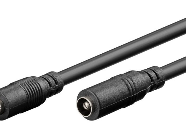 GOOBAY καλώδιο προέκτασης τροφοδοσίας 71401, 5.5x2.5mm, 3m, μαύρο