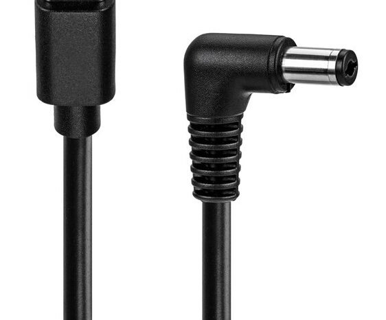 GOOBAY καλώδιο τροφοδοσίας USB-C σε DC 78970, 5.5x2.5mm, 1.5m, μαύρο