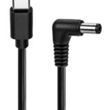 GOOBAY καλώδιο τροφοδοσίας USB-C σε DC 78971, 5.5x2.1mm, 0.5m, μαύρο