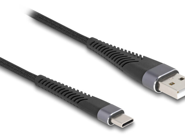 DELOCK καλώδιο USB σε USB-C 81123, 60W, 480Mbps, 3m, μαύρο