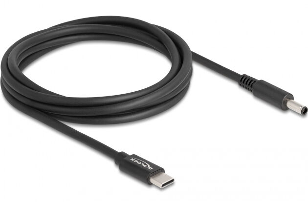 DELOCK καλώδιο τροφοδοσίας 87974, USB-C σε Dell 4.5x3mm, 1.5m, μαύρο