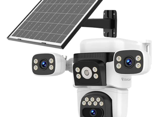 VSTARCAM smart ηλιακή κάμερα BG621SR, triple lens, 2MP, 4G, SD, PTZ, IP66