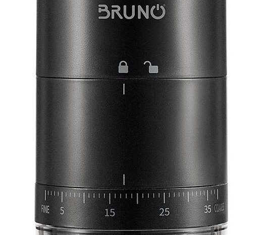 BRUNO ηλεκτρικός μύλος καφέ BRN-0256, επαναφορτιζόμενος, με 39 επίπεδα άλεσης, μαύρος