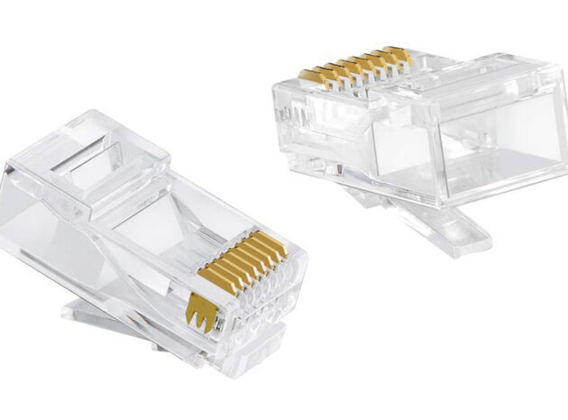 POWERTECH βύσμα RJ45 CAB-N447, ανοιχτού τύπου, Cat 6/6a UTP, διάφανο, 50τμχ