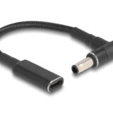 POWERTECH καλώδιο τροφοδοσίας CAB-UC066, USB-C σε Samsung 5.5x3mm, μαύρο