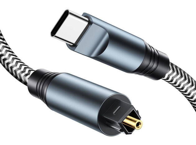 POWERTECH καλώδιο ήχου USB-C σε Toslink CAB-UC091, 1m, γκρι