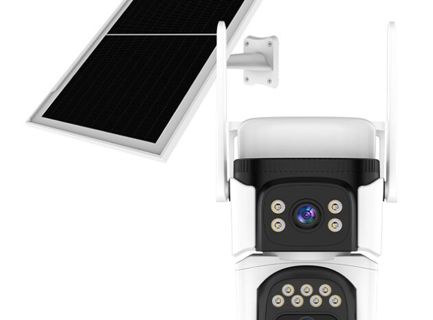 VSTARCAM smart ηλιακή κάμερα CB621DR, dual lens, 3MP, WiFi, SD, PTZ, IP66
