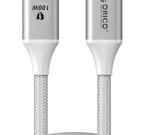 ORICO καλώδιο USB-C CDX-100CC, 100W, 480Mbps, 1m, λευκό