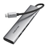 CABLETIME docking station CT-HBP2-AG7, 7 θυρών, USB-C, 4K, 100W, γκρι