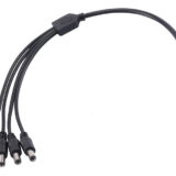 FOLKSAFE splitter DC1F4M, 1 θηλυκό σε 4 αρσενικά, 5.5x2.1mm, 4τμχ