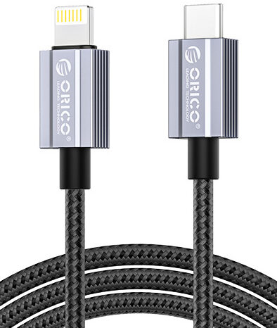 ORICO καλώδιο Lightning σε USB-C GQA29, 29W, 480Mbps, 1m, μαύρο
