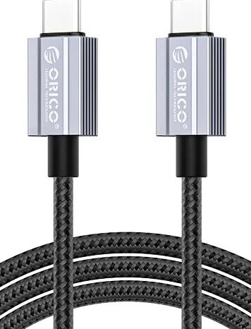 ORICO καλώδιο USB-C GQA60, 60W, 480Mbps, 1m, μαύρο
