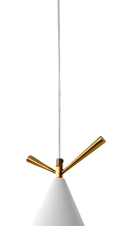 POWERTECH φωτιστικό οροφής HLL-0067, E27, Φ15, μεταλλικό, λευκό