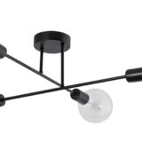 POWERTECH φωτιστικό οροφής HLL-0149, 4x E27, μεταλλικό, μαύρο