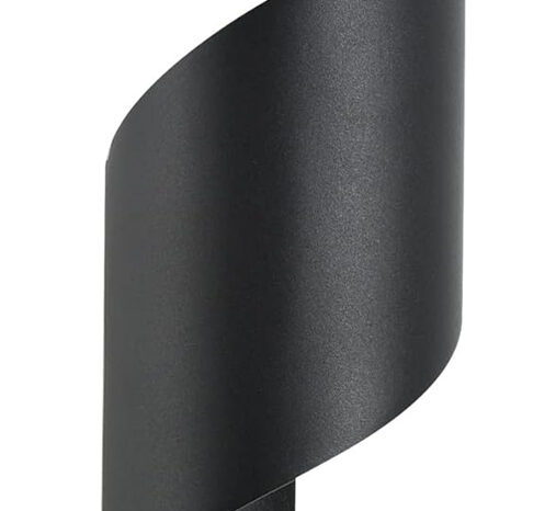 POWERTECH LED φωτιστικό τοίχου HLL-0163, 10W, 4000K, 850lm, IP65, μαύρο