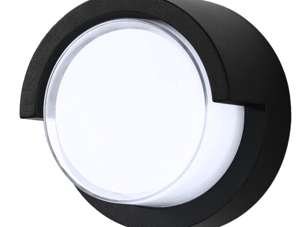 POWERTECH LED φωτιστικό τοίχου HLL-0167, 12W, 4000K, 960lm, IP65, μεταλλικό, μαύρο