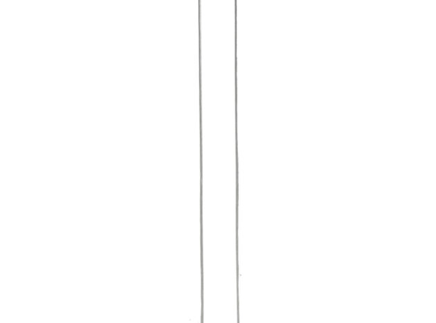 POWERTECH LED φωτιστικό οροφής HLL-0202, 29W, 4000K, Φ38x120cm, ασημί/μαύρο