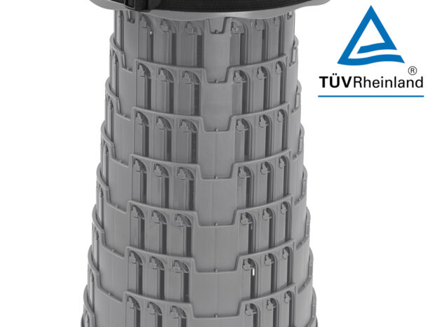 HOME USE πτυσσόμενο καρεκλάκι HUH-0231, αντοχή έως 250kg, 25.5x45cm, γκρι