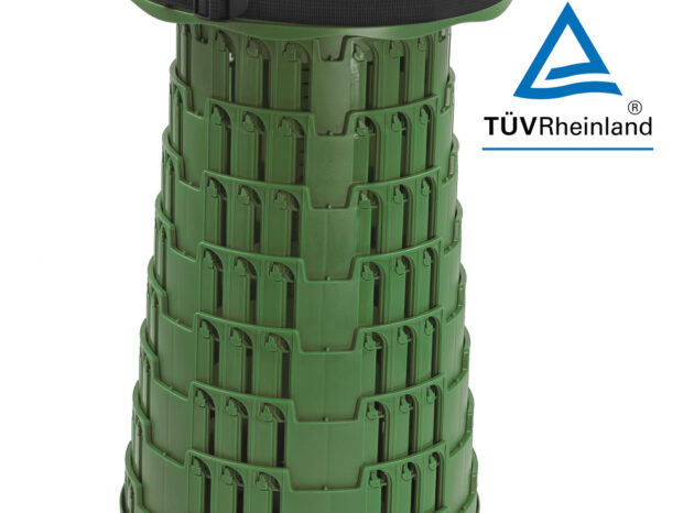 HOME USE πτυσσόμενο καρεκλάκι HUH-0232, αντοχή έως 250kg, 25.5x45cm, πράσινο