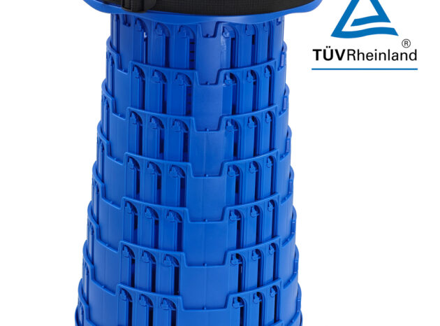 POWERTECH πτυσσόμενο καρεκλάκι HUH-0234, αντοχή έως 250kg, 25.5x45cm, μπλε