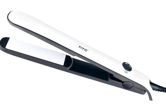 HTC ισιωτική μαλλιών JK-6016, 200°, 35W, λευκή-μαύρη