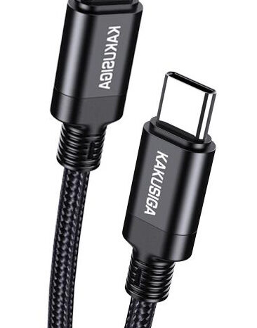 KAKUSIGA καλώδιο USB-C σε USB-C KSC-970, 60W, 480Mbps, 1m, μαύρο