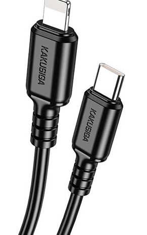 KAKUSIGA καλώδιο Lightning σε USB-C KSC-982, 20W, 480Mbps, 1m, μαύρο