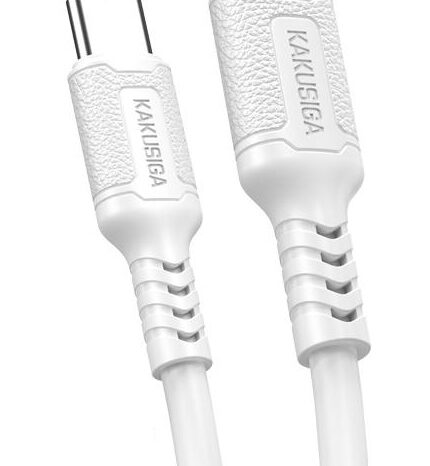 KAKUSIGA καλώδιο Lightning σε USB-C KSC-984, σιλικόνης, 27W, 480Mbps, 1m, λευκό
