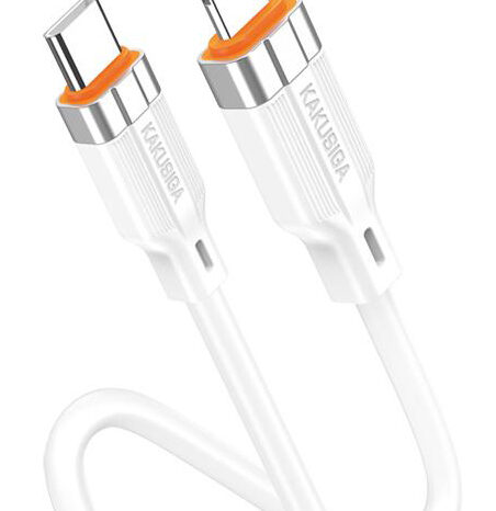 KAKUSIGA καλώδιο Lightning σε USB-C KSC-995, σιλικόνης, 30W, 480Mbps, 1m, λευκό