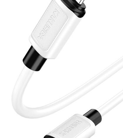 KAKUSIGA καλώδιο Lightning σε USB-C KSC-998, σιλικόνης, 30W, 480Mbps, 1m, λευκό