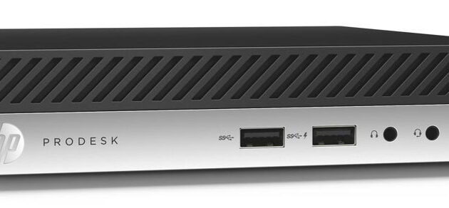 HP PC ProDesk 400 G4 Micro, Refurbished Grade A Repainted, i3-8100T, 8/256GB M.2, MAR Windows 11 Home