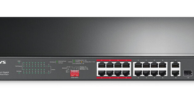 MERCUSYS rackmount switch MS118CP, 16x 10/100Mbps PoE+ & 2x Gigabit θύρες, UN/1.0