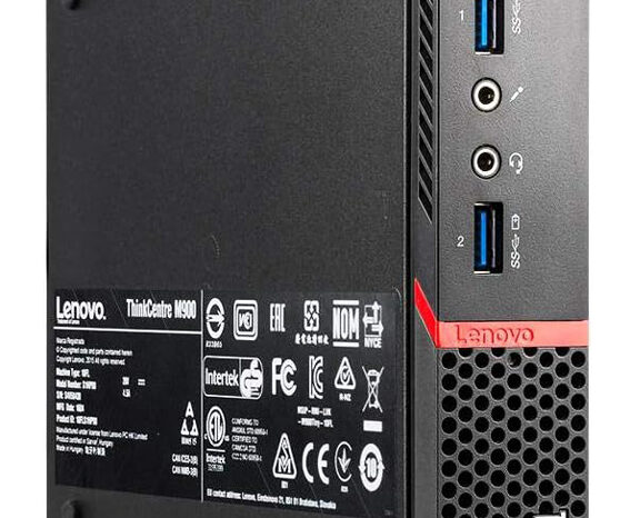 LENOVO PC ThinkCentre M900 Tiny, Refurbished Grade A Repainted, i5-6400T, 4GB, 500GB HDD, FreeDOS