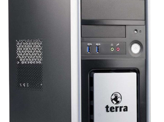 TERRA PC Tower, Refurbished Grade A Repainted, E5300, 2GB, 160GB HDD, DVD, FreeDOS