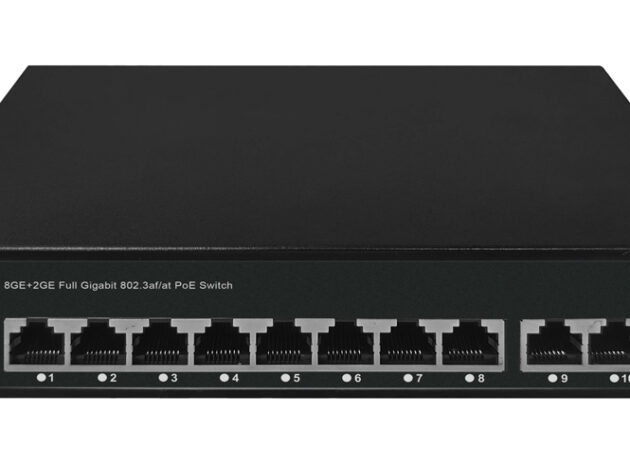 HIMAX PoE switch PS1802G, 8x Ethernet PoE & 2x Ethernet θύρες, έως 1000Mbps