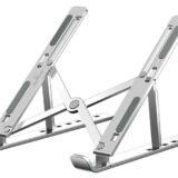POWERTECH μεταλλική βάση laptop PT-1160, έως 18", foldable, ασημί